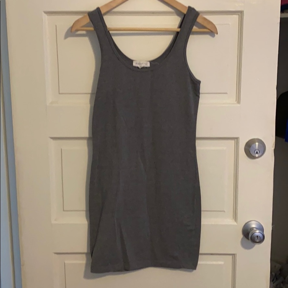 Gray tank top dress